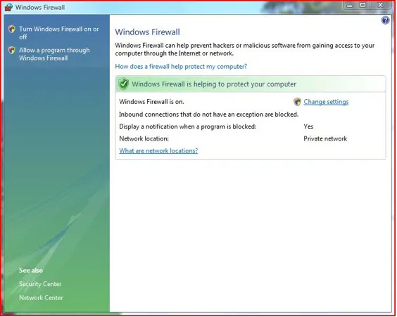 Windows Firewall - configure firewall ports for quickbooks