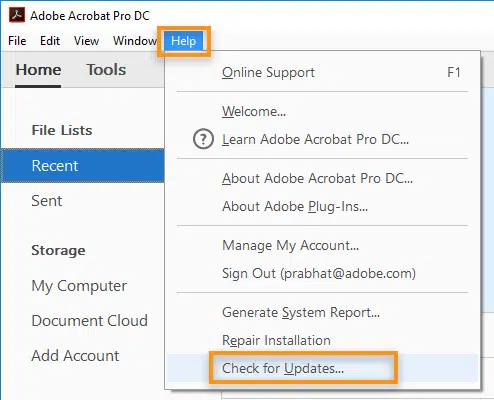 Update Adobe Reader - Image