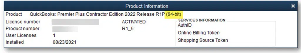 Product Information 2022 - Screenshot Image