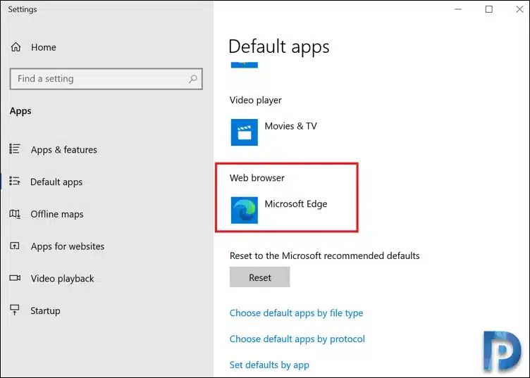 Make Microsoft edge as default browser - Image
